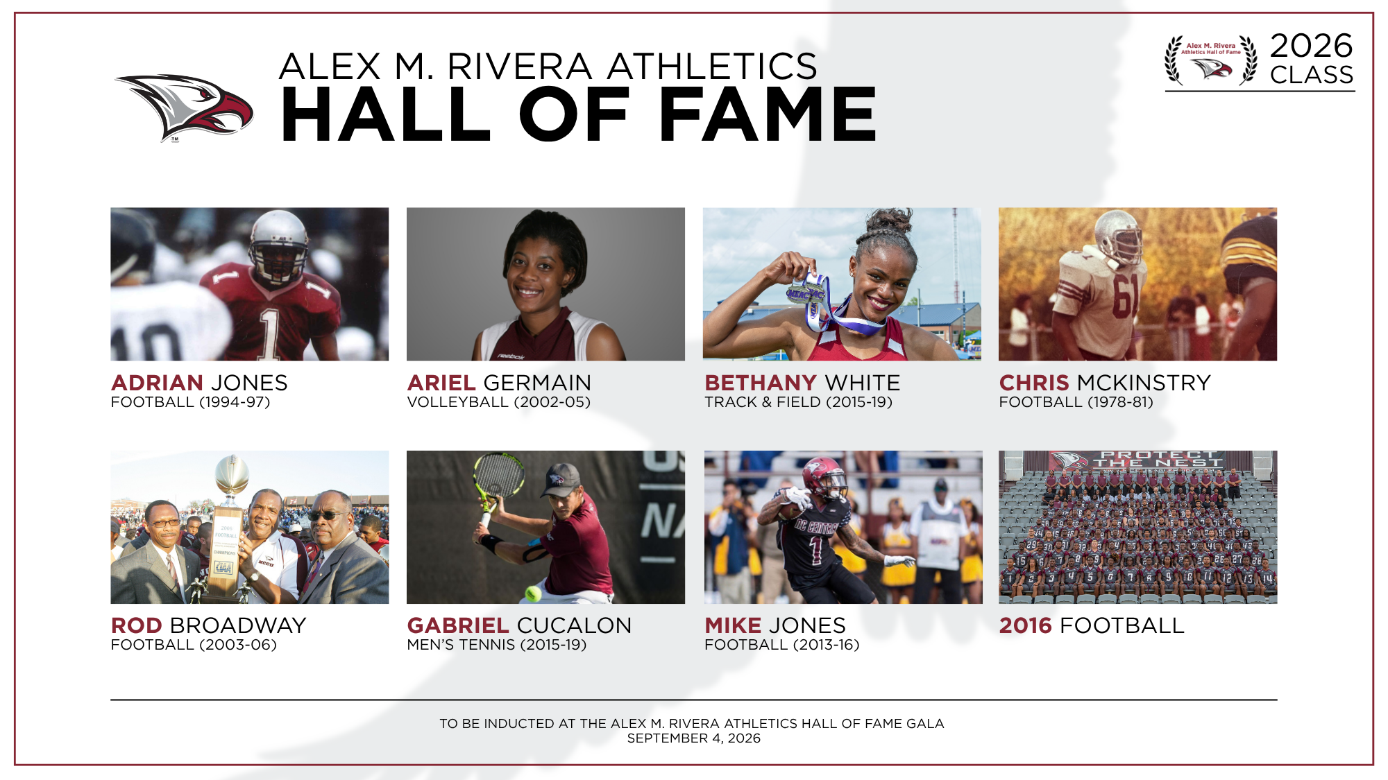 2026 Hall of Fame - Updated Date