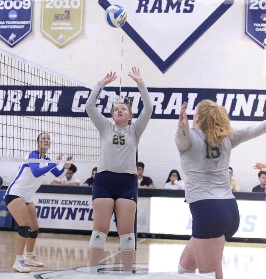 Volleyball Fights in Intense Game Against Macalester North Central