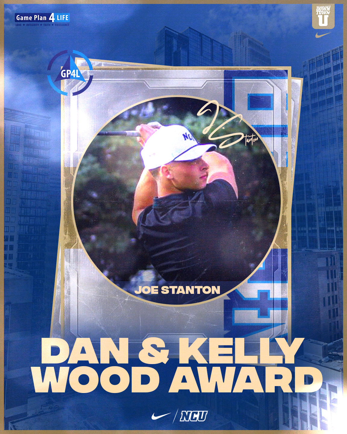 Joe Stanton wins Dan and Kelly Wood Award