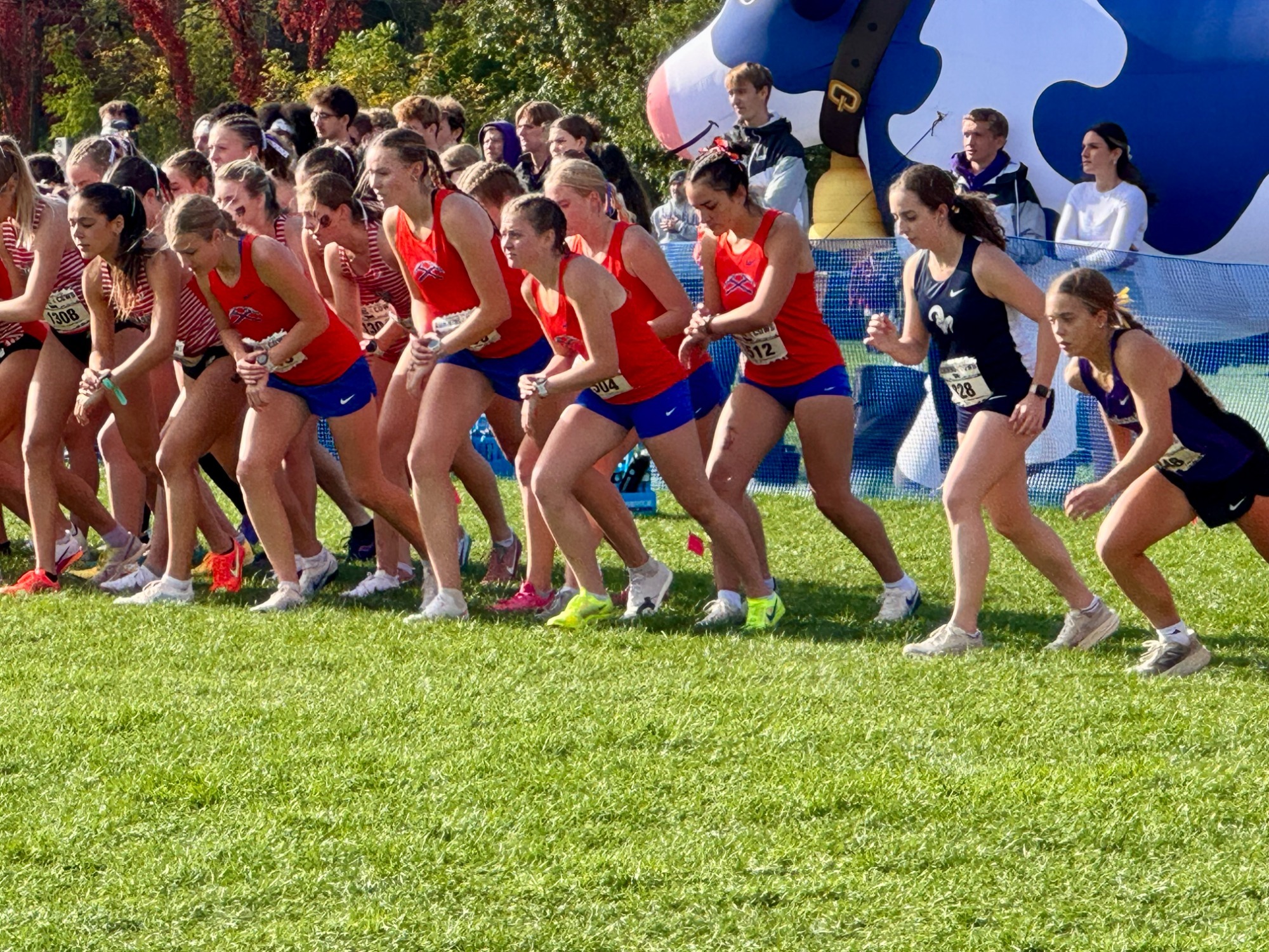 Anna PR at the Cross Country Running of the Cows Meet