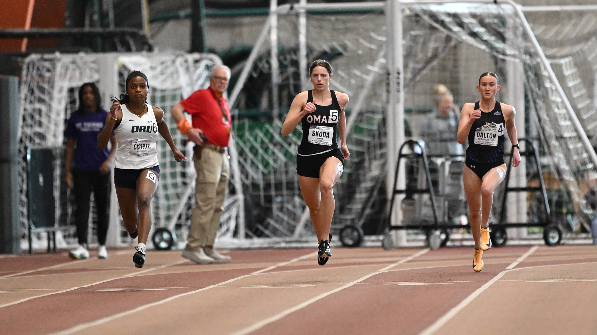 Summit League Indoor Track and Field Championships held at the University of North Dakota on Friday, February 27, 2026. By Russell Hons