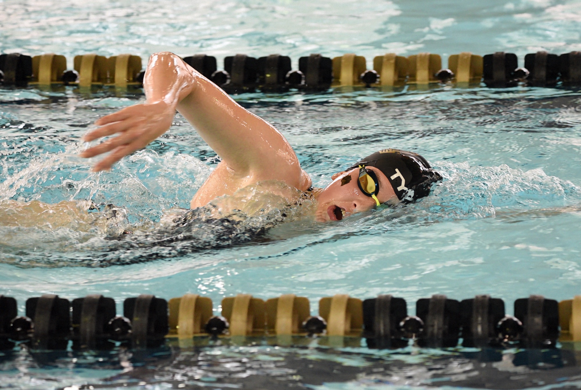 Sydney Leslie completes a freestyle event