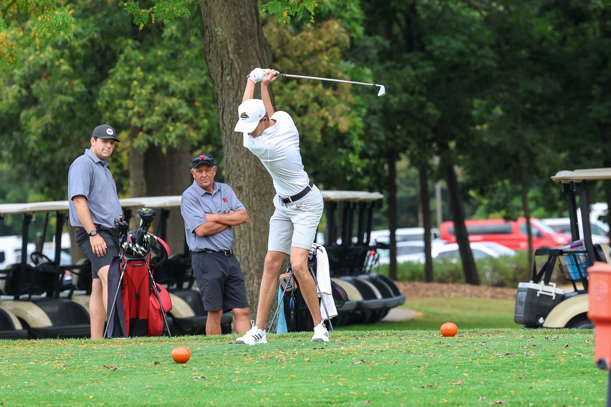 Travis Tilford takes a swing. 