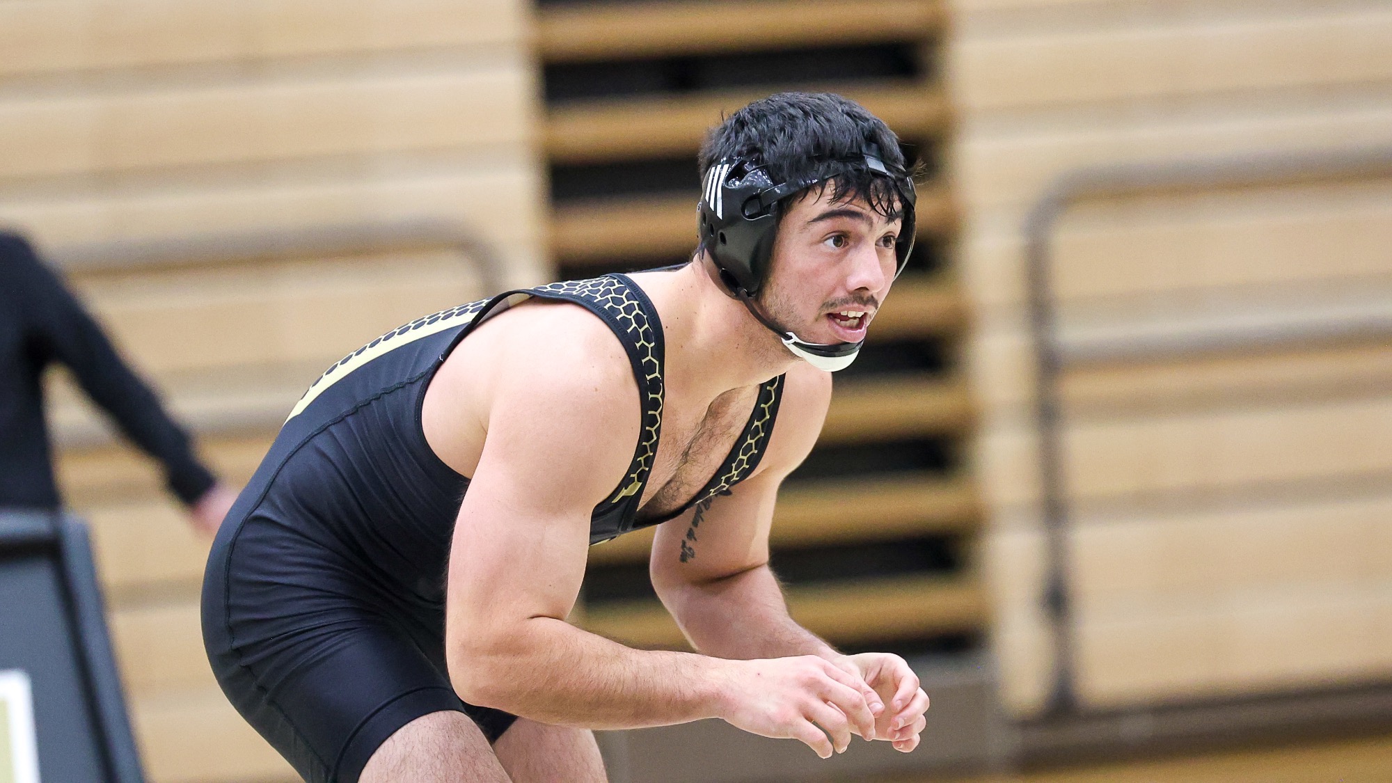 Emilio Chavez stands in his stance