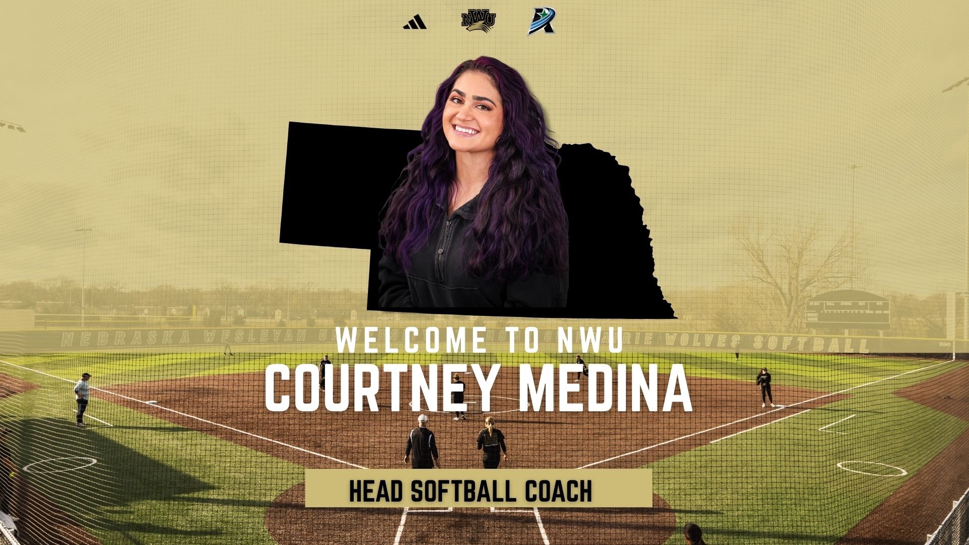 Courtney Medina Welcome to NWU Graphic