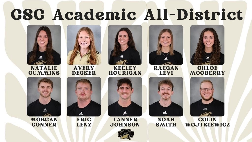 Track & Field CSC Academic All-District graphic