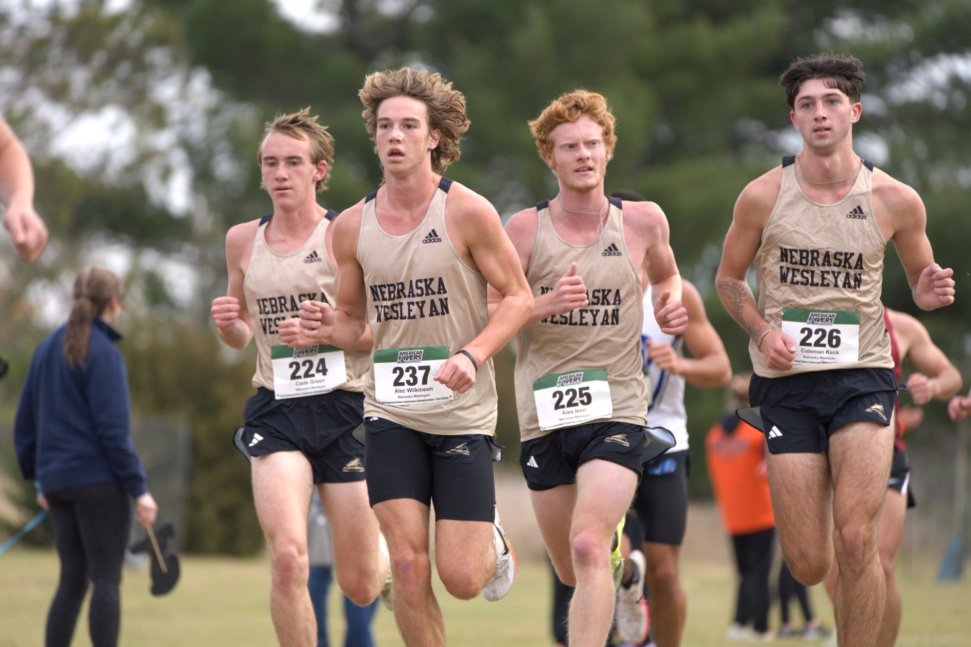 A group of men get out at the A-R-C cross Country Championship