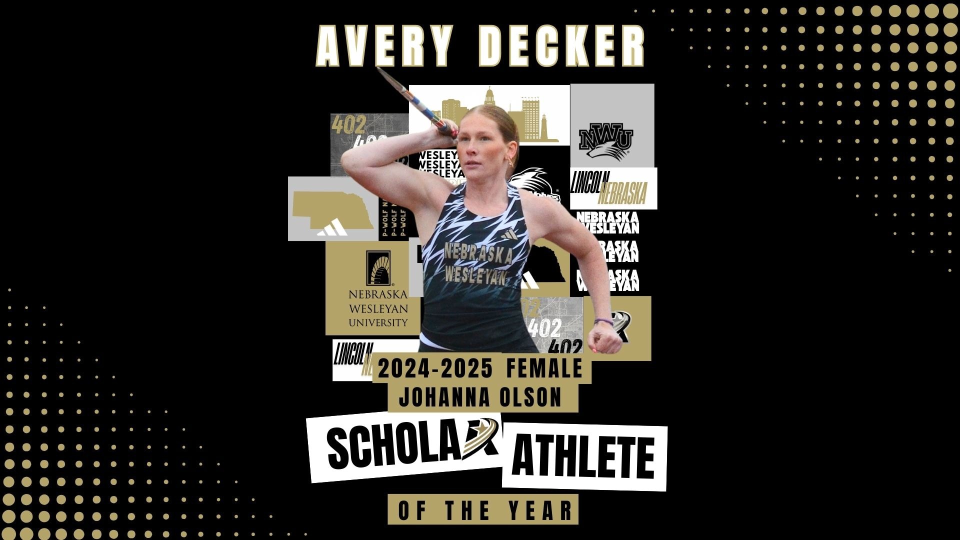 Avery Decker Johanna Olson Female Scholar Athlete of the Year
