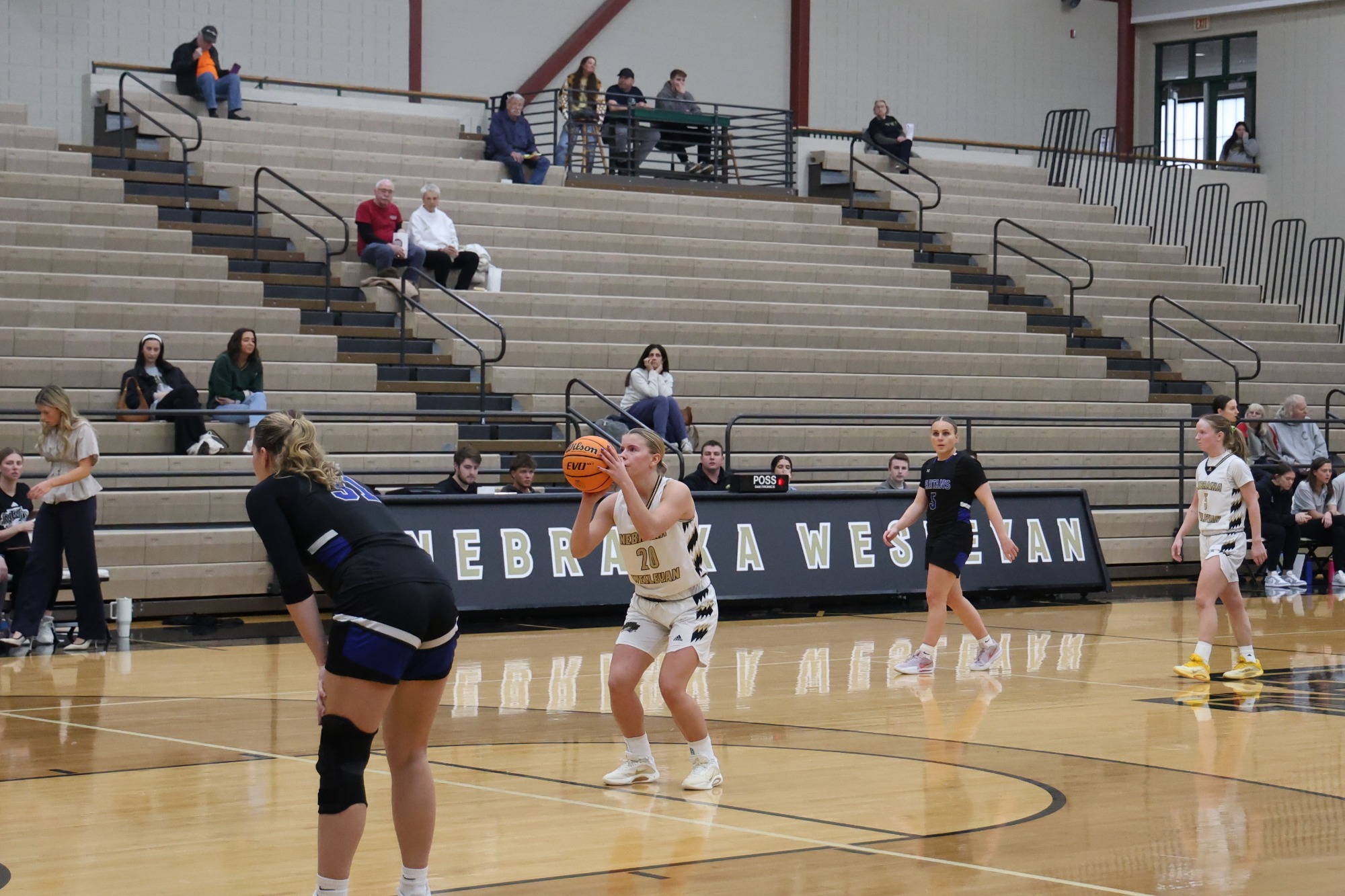 Brynn Sebek shoots a free throw against Dubuque