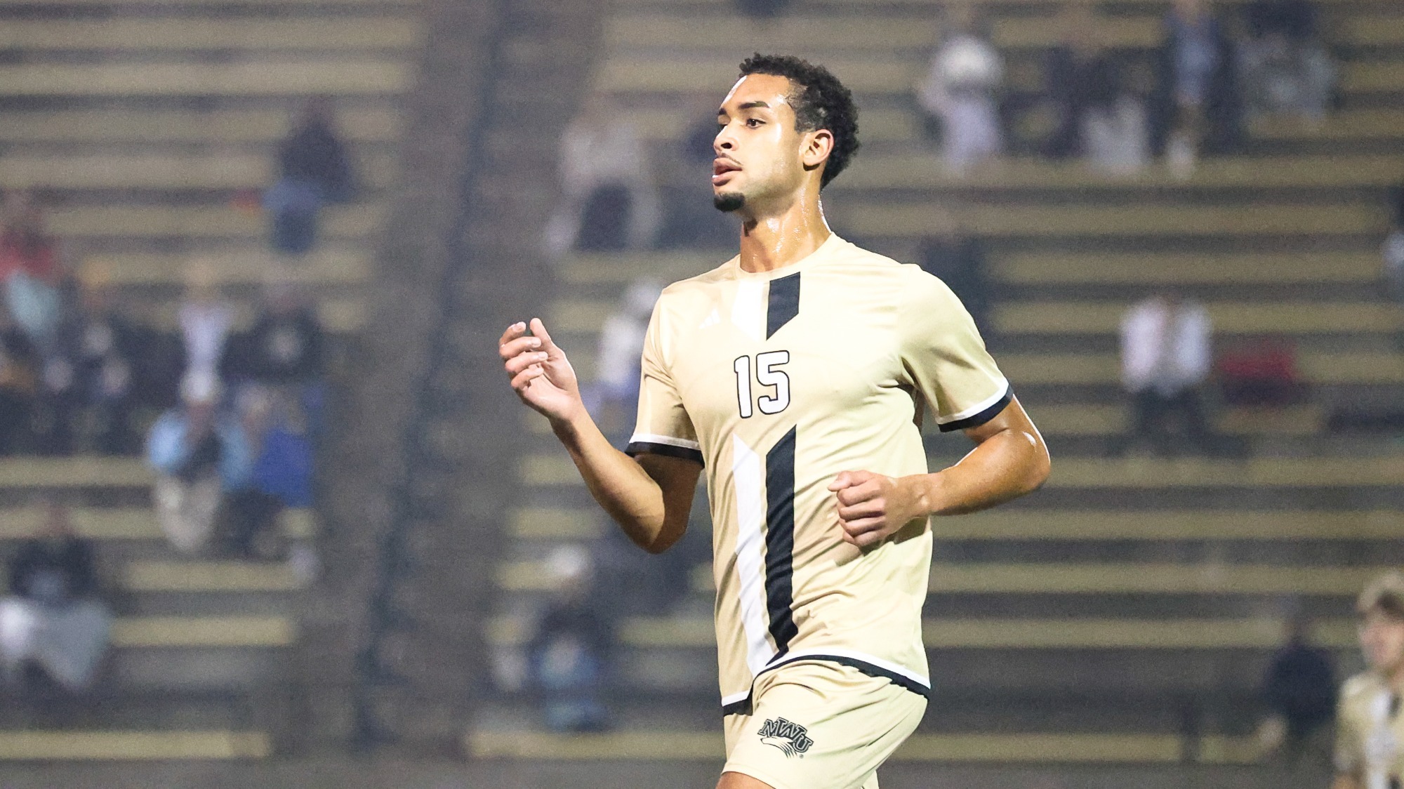 Franklyn Herasme jogs back on defense