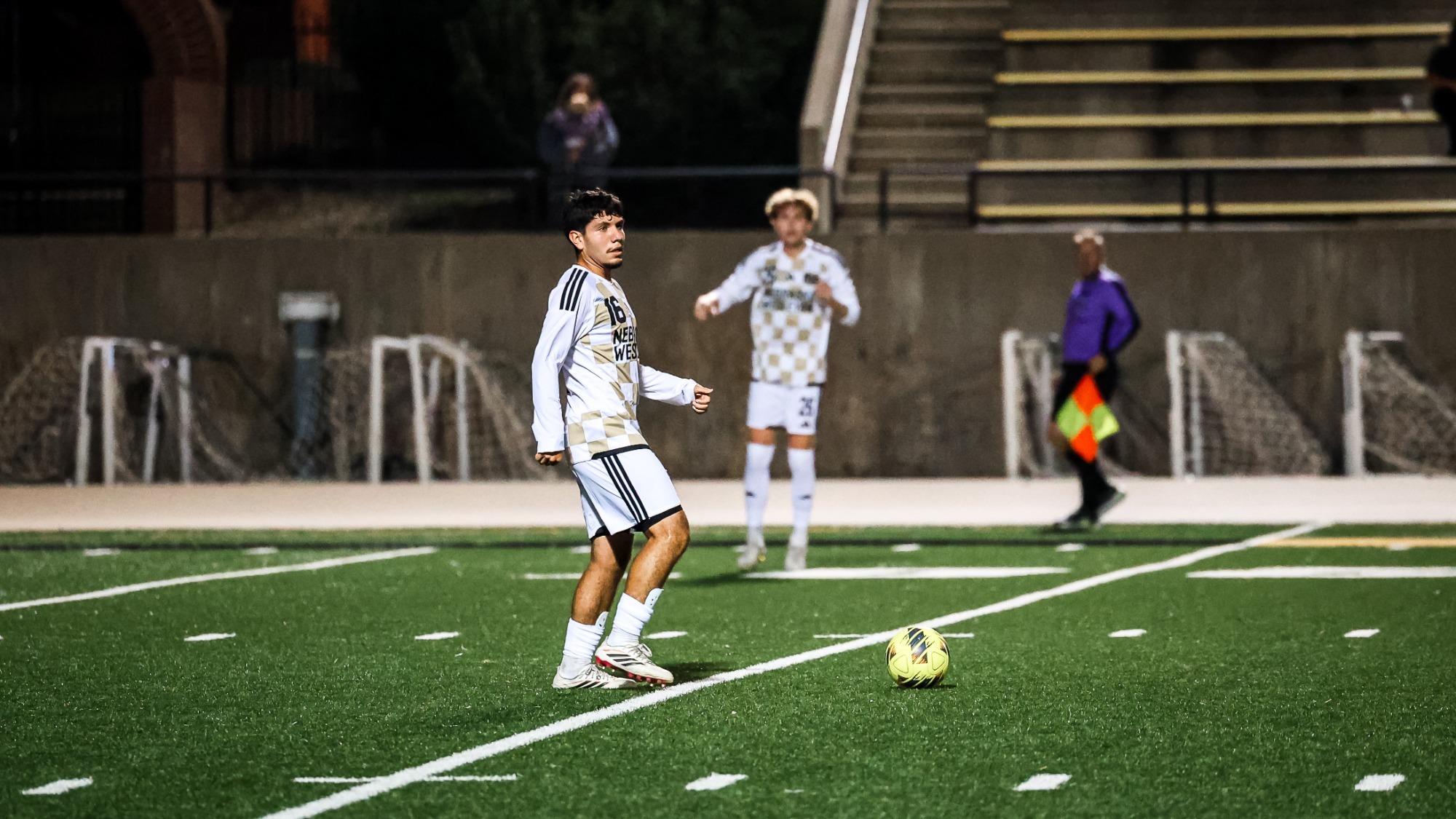 Juan Ramirez dribbles in the midfield