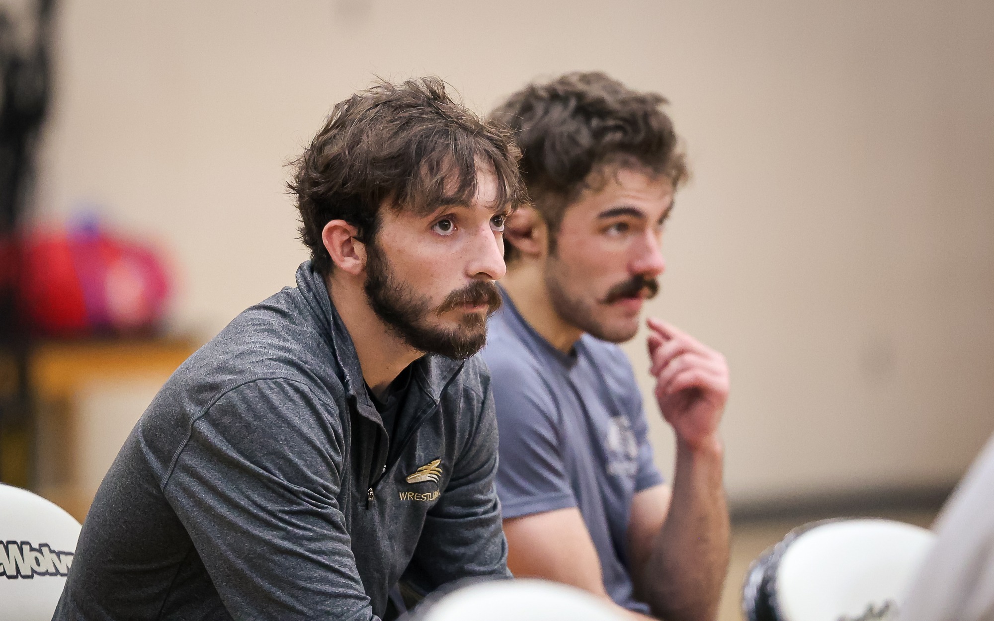 Christopher McClanathan watches on