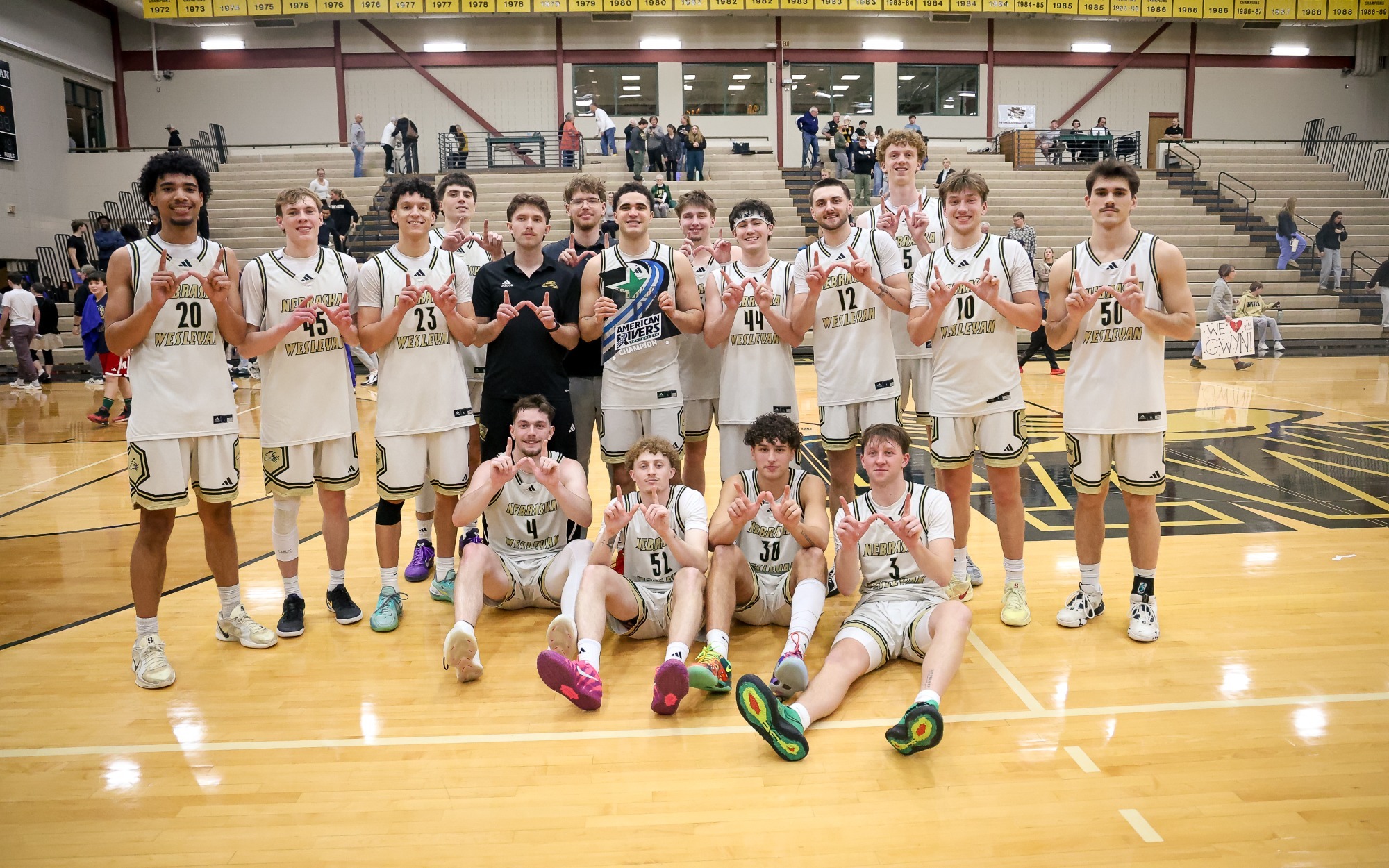 Team Championship Celebration with the American Rivers Conference Trophy