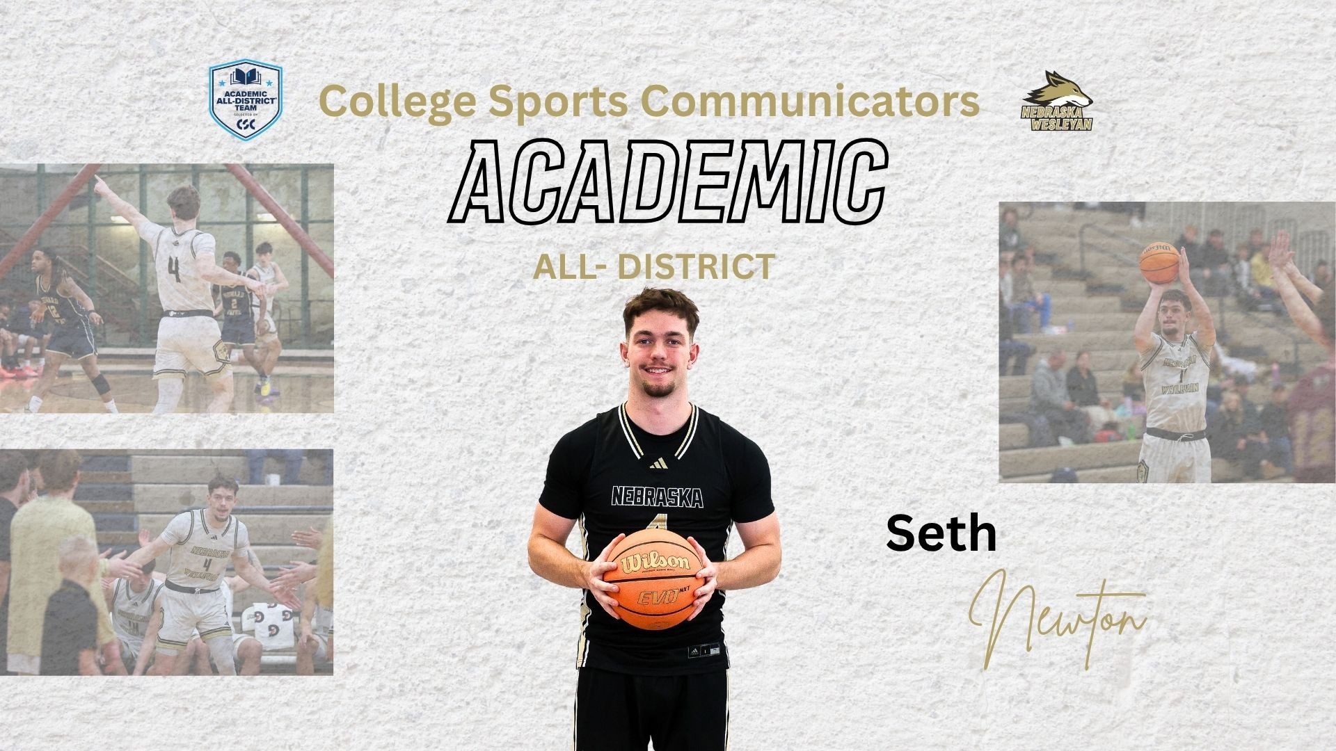 Seth Newton CSC Academic All-District 2026