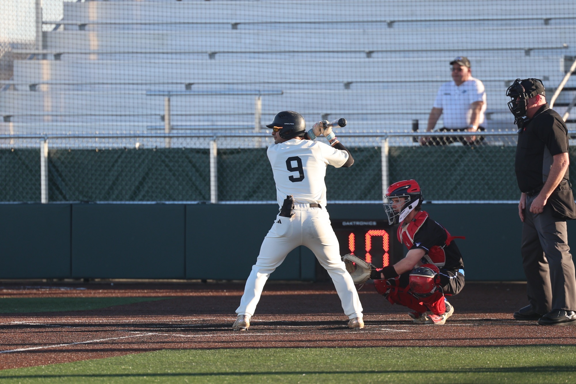 Duncan Ortega readies for a pitch