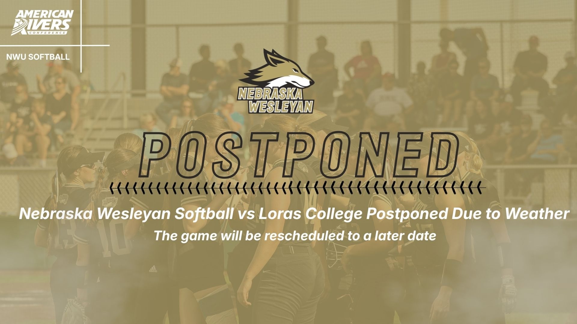 Softball Game Postponed