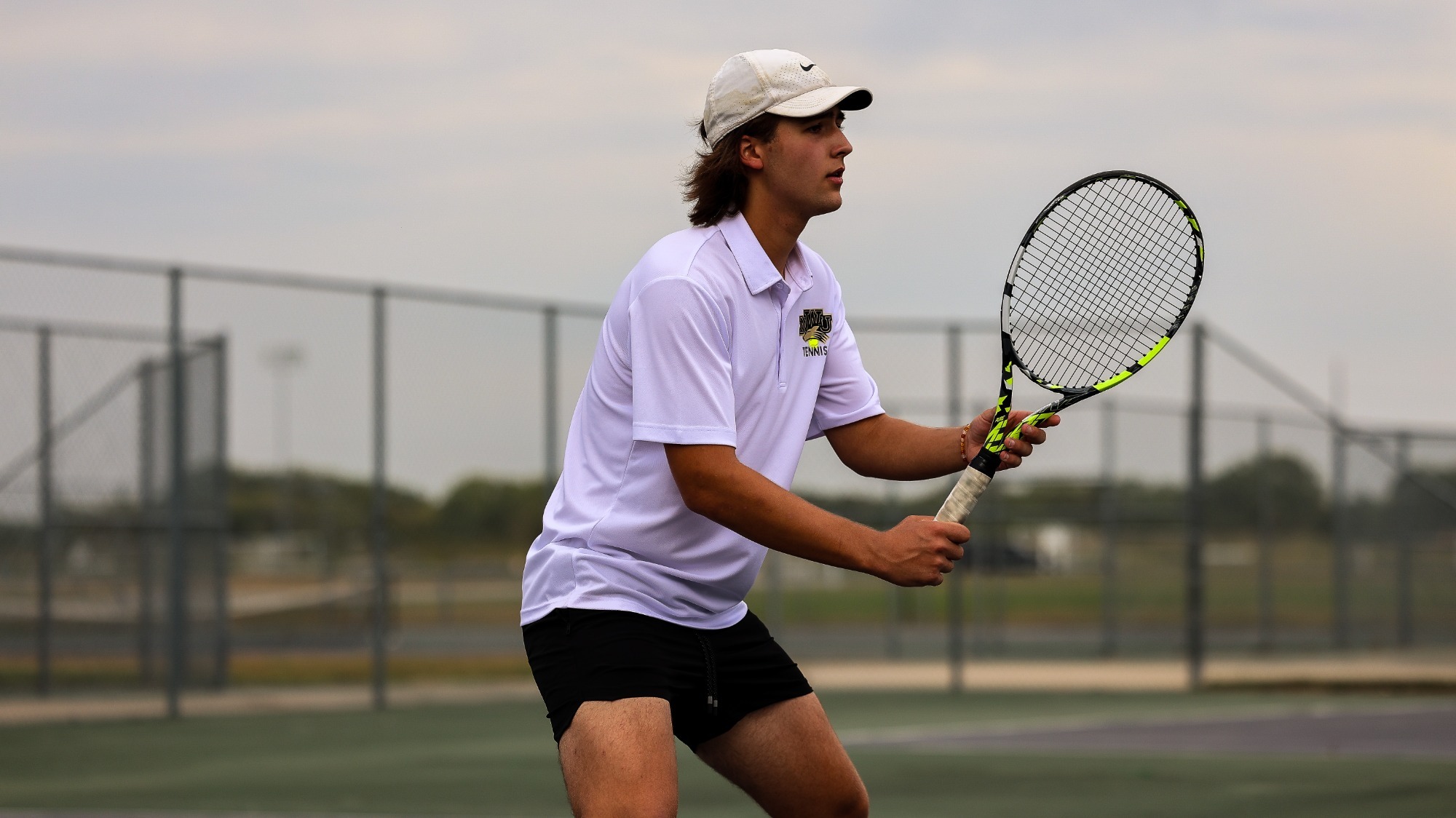 Glenn McChristian stands ready to receive