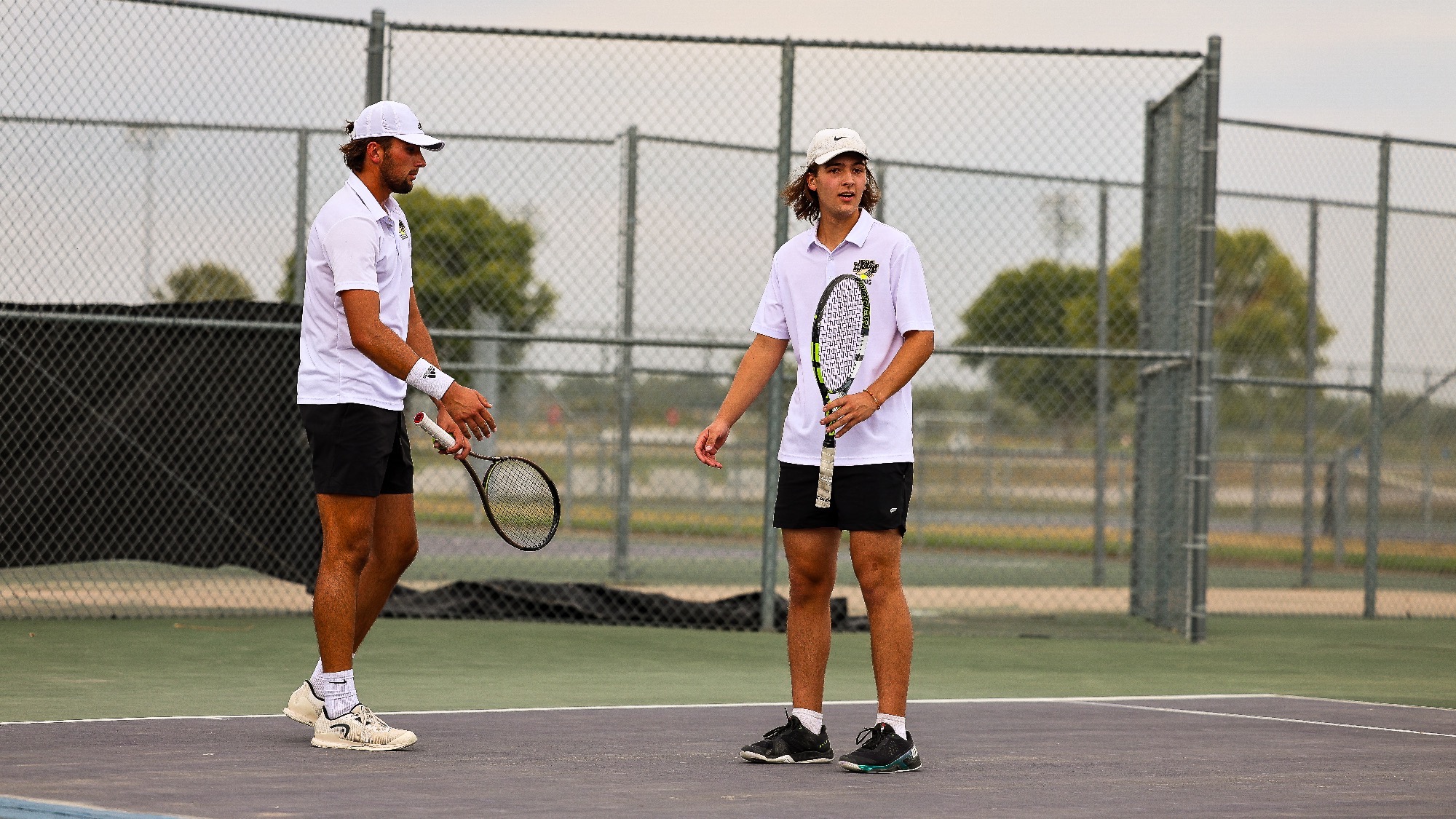 Ian Armbrust & Glenn McChristian celebrate a point