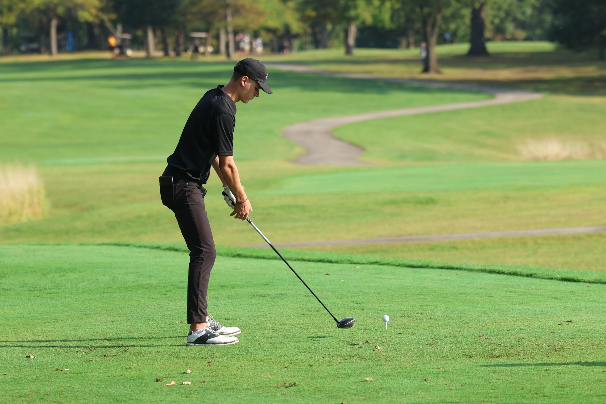 Brayden Schram tees off at Midwest Region Classic