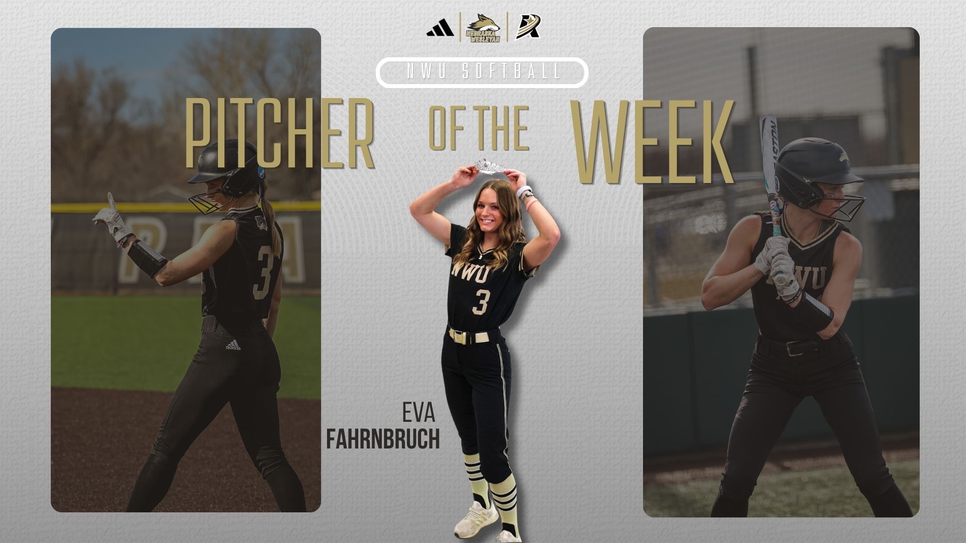 Eva Fahrnbruch Pitcher of the Week Graphic