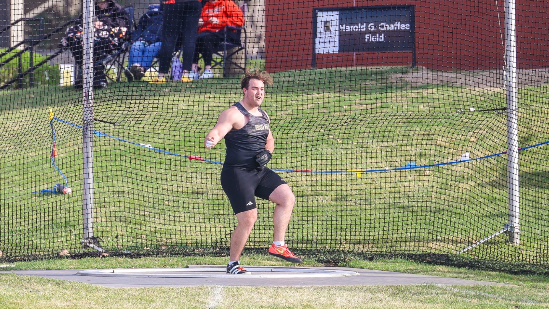 Sam Clements launched a hammer