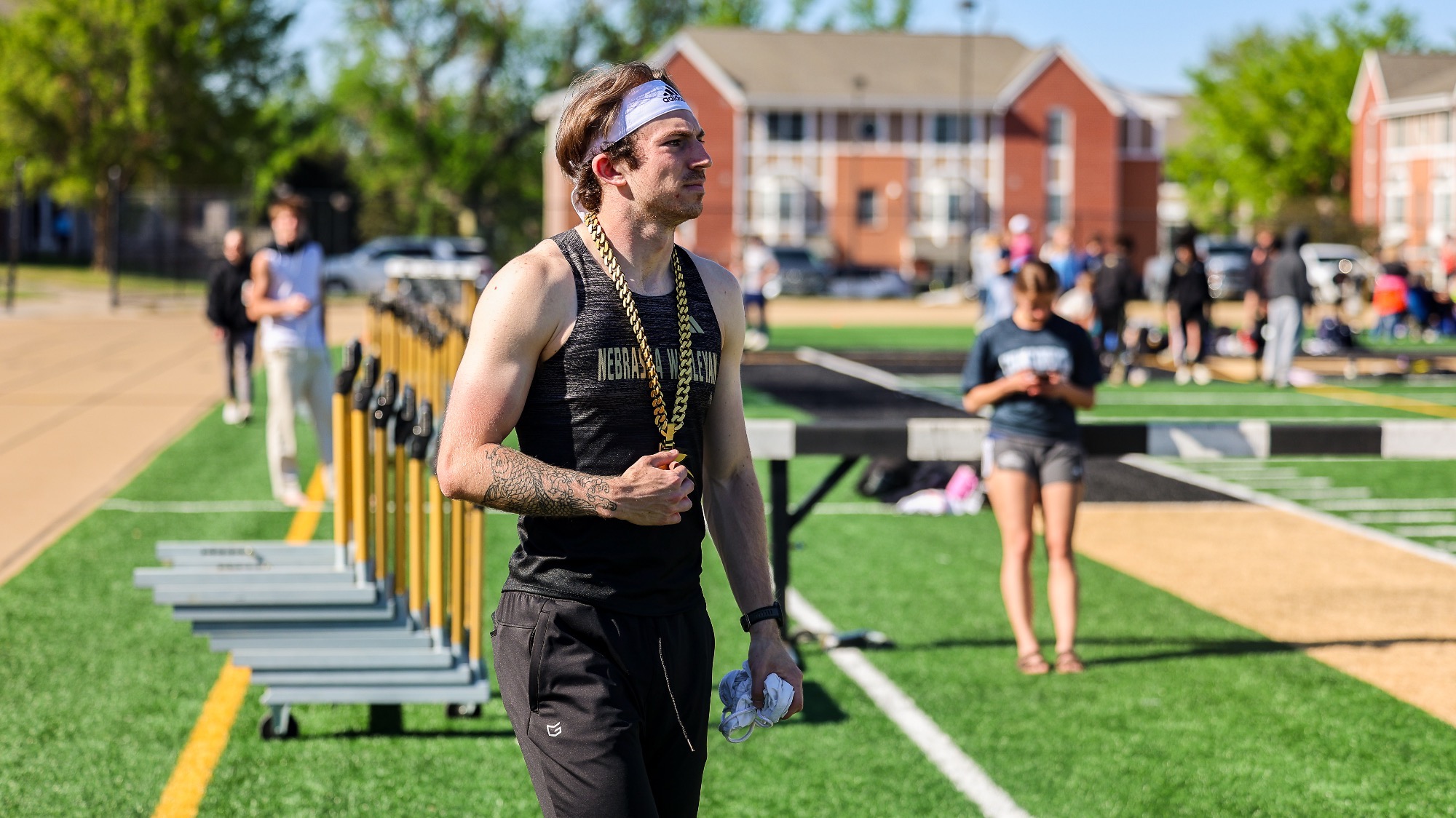 Noah Smith wears the Prairie Wolf Chain