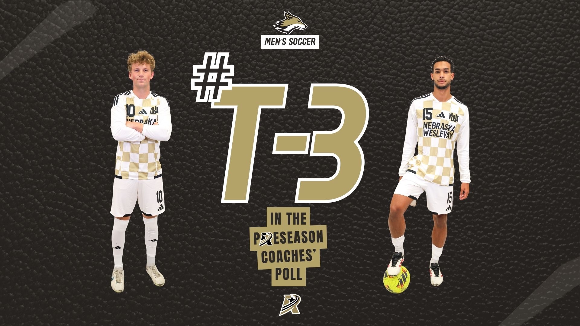 Men's Soccer is tied for third in the A-R-C Preseason Coaches Poll