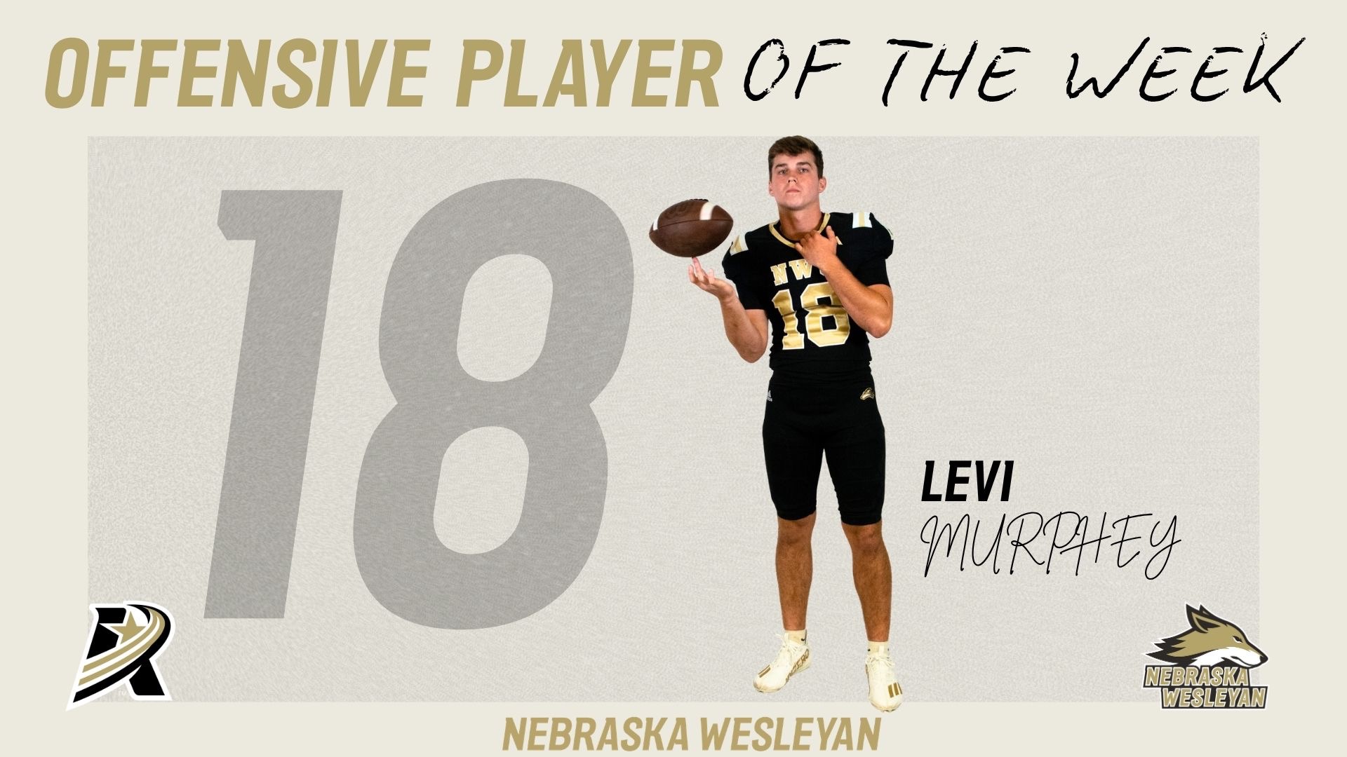 Levi Murphey A-R-C Offensive Player of the Week