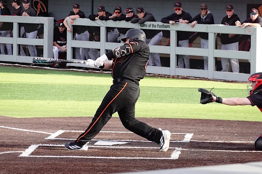 Tucker Akins hitting a home run. 