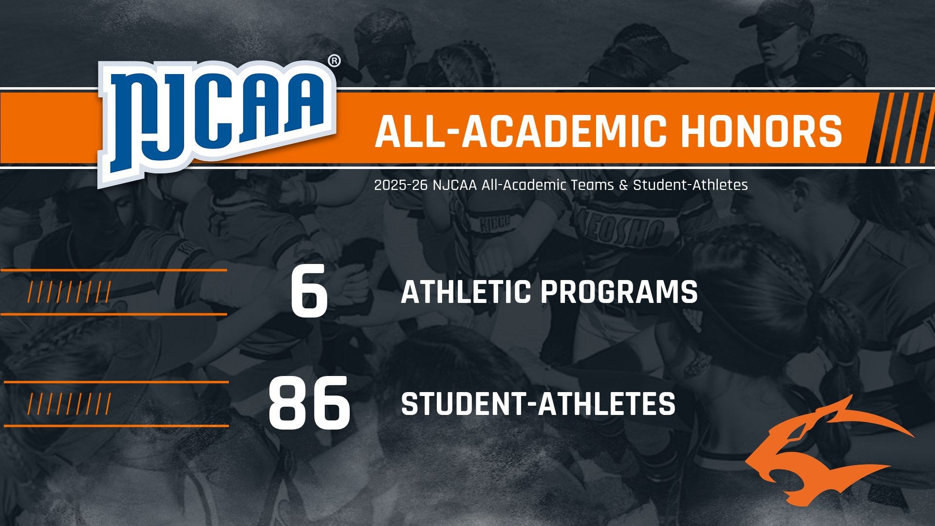 25-26 NJCAA all-academic honors