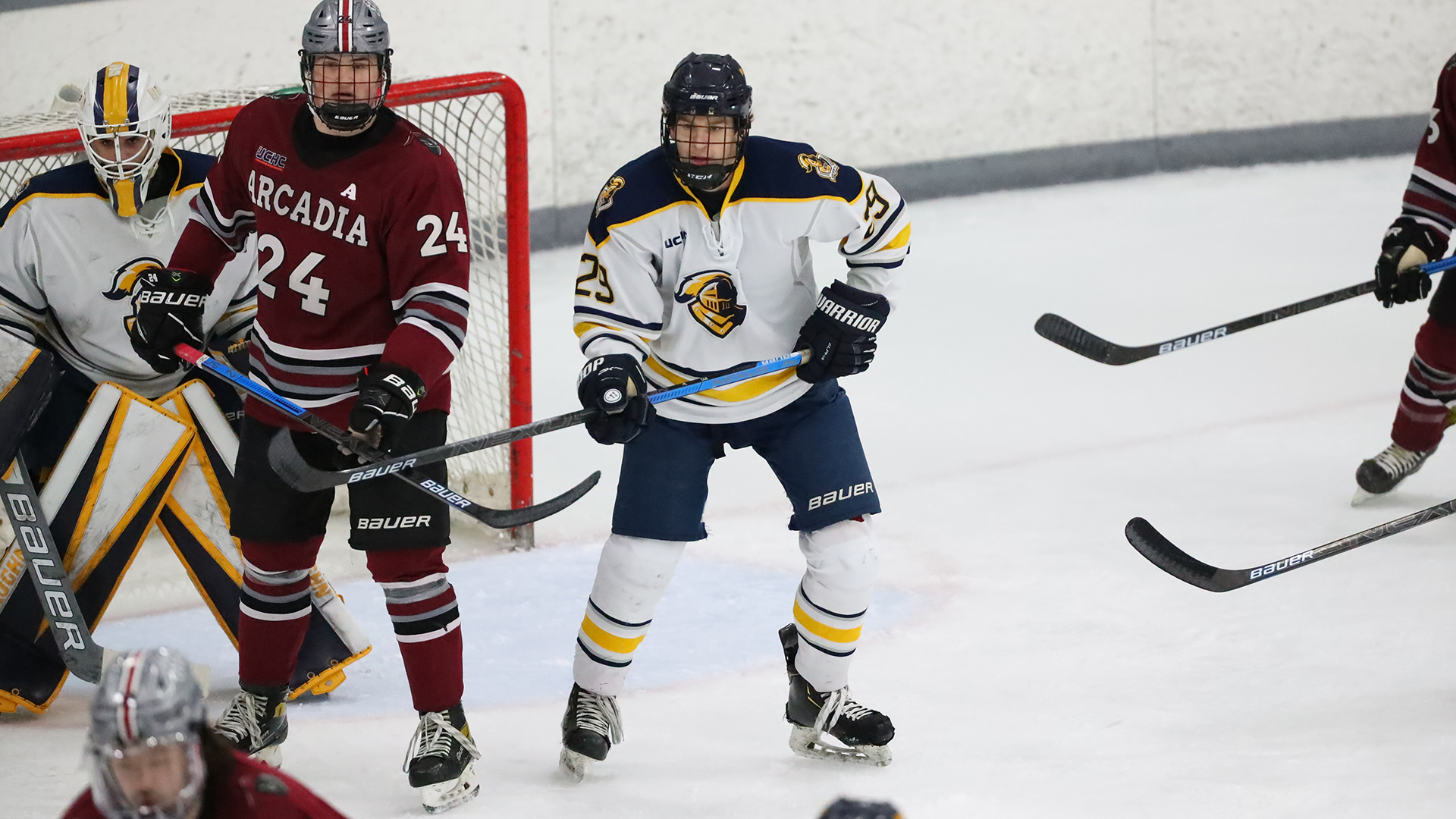 Men's Ice Hockey Suffers Overtime Setback to Stevenson Neumann