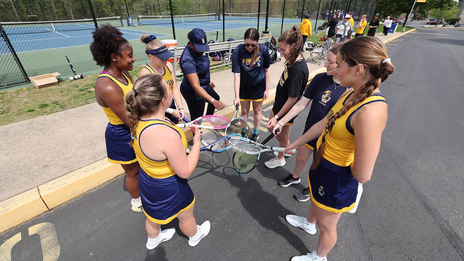 250403 Neumann University - Men’s Tennis vs Pratt; AEC Semi-finals