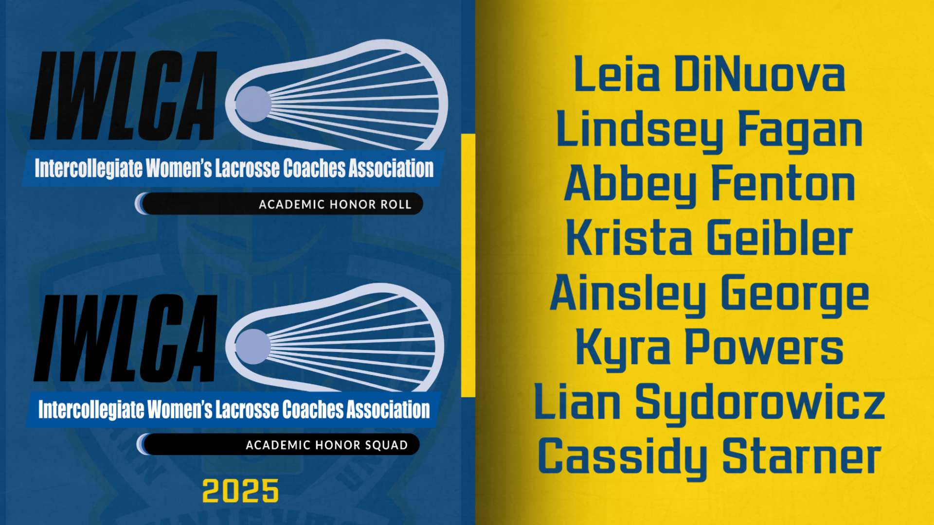 WLAX IWLCA All-Academic 2025