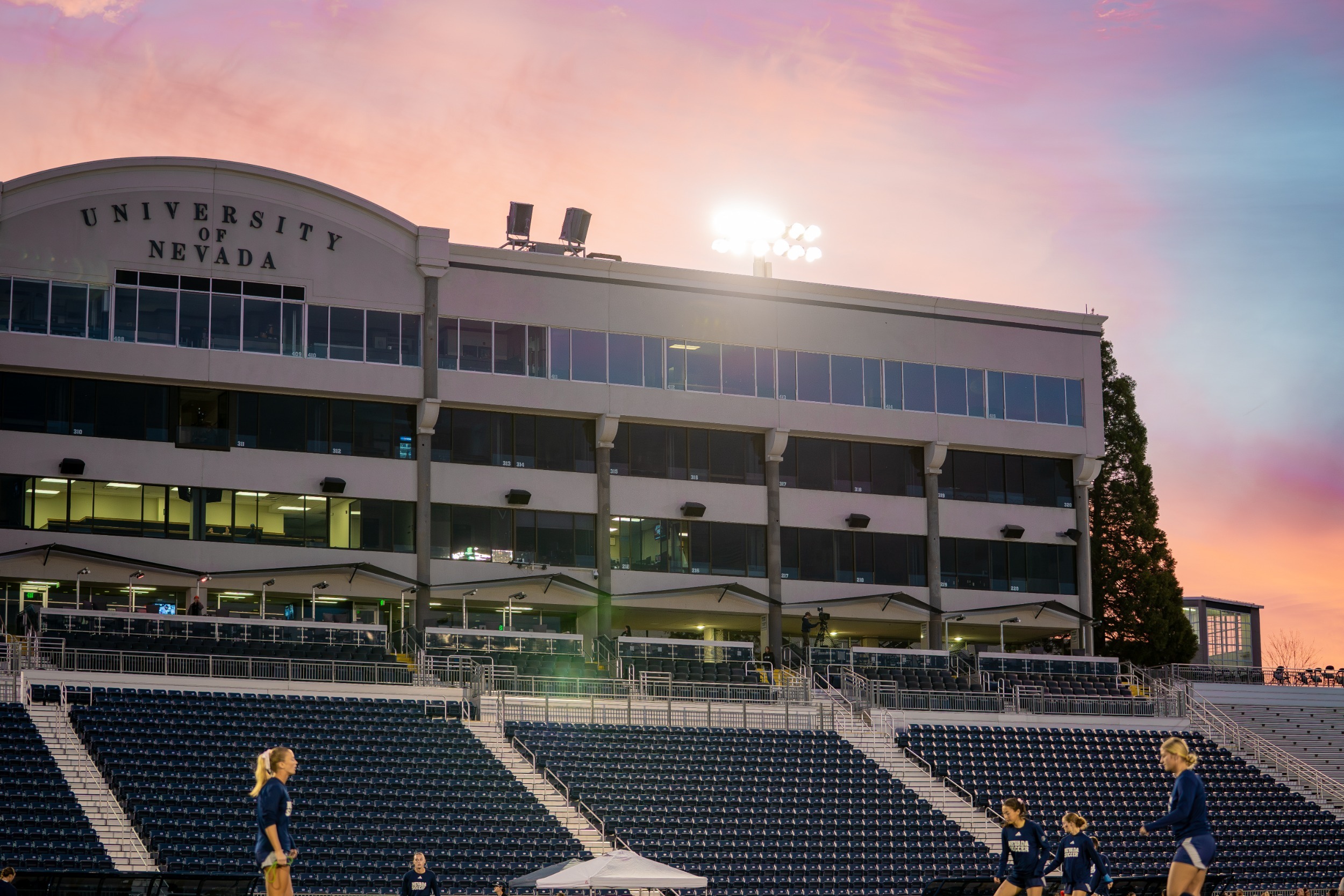 Sunset shining on Mackay