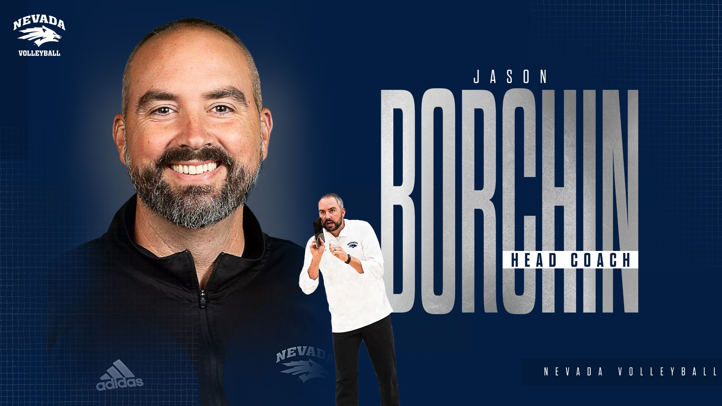 Graphic featuring image of Jason Borchin and text JASON BORCHIN HEAD COACH