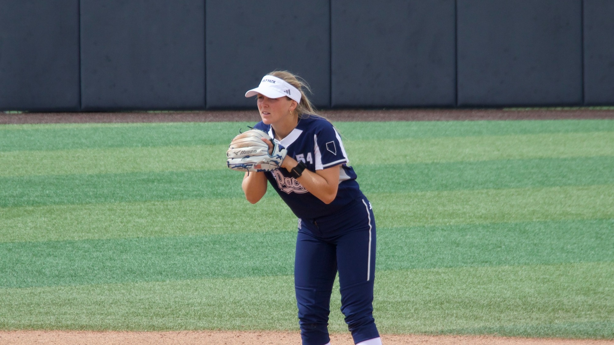 Haylee Engelbrecht playing short stop