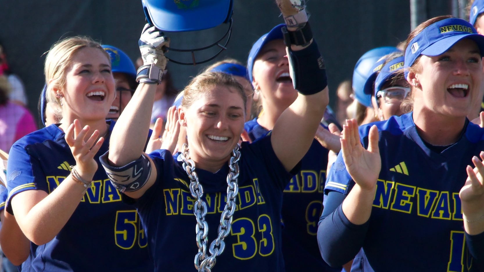 Maddie Clark scores her first home run 