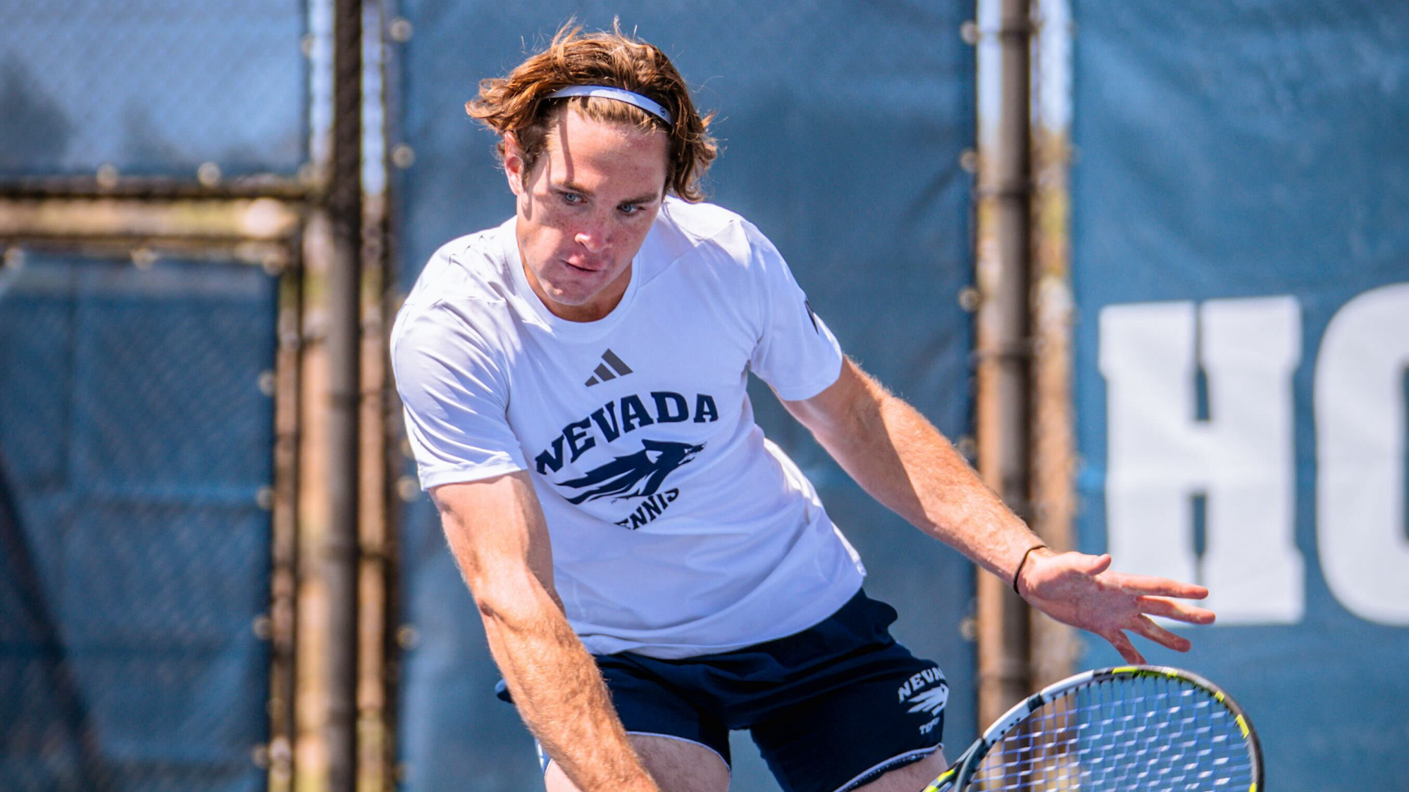 Greg Valente returns a backhand