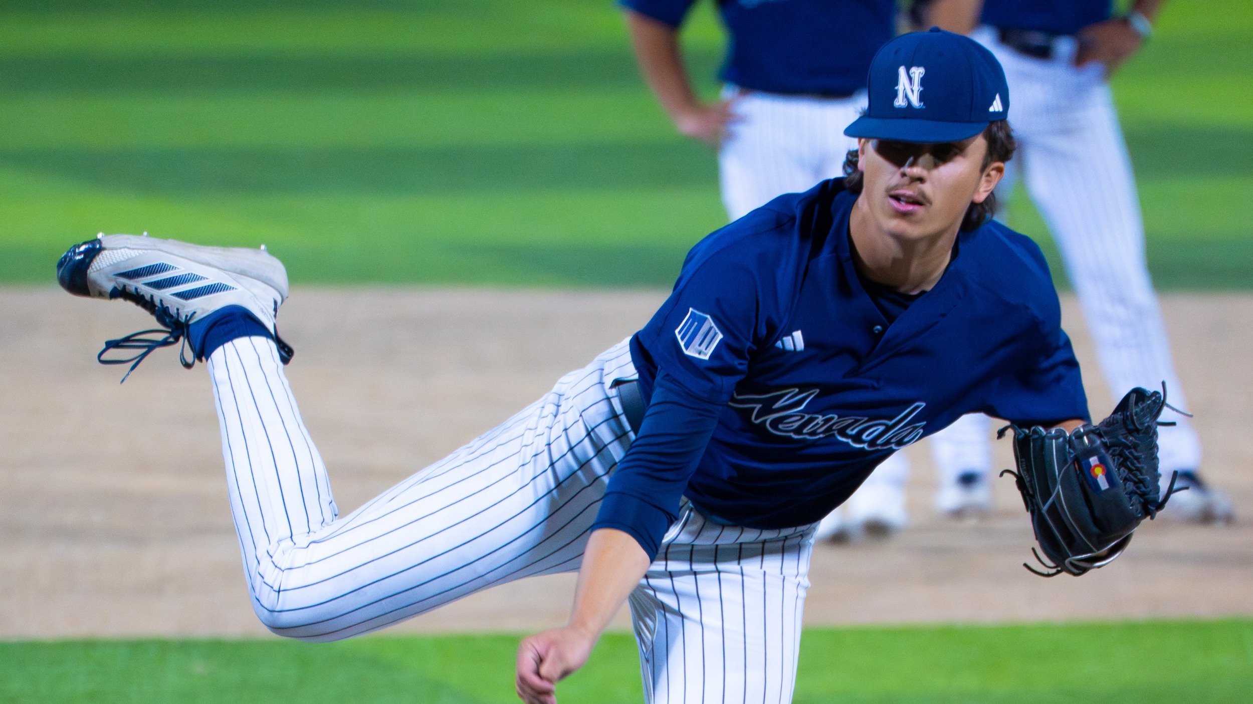 Aidan Brainard delivers a pitch