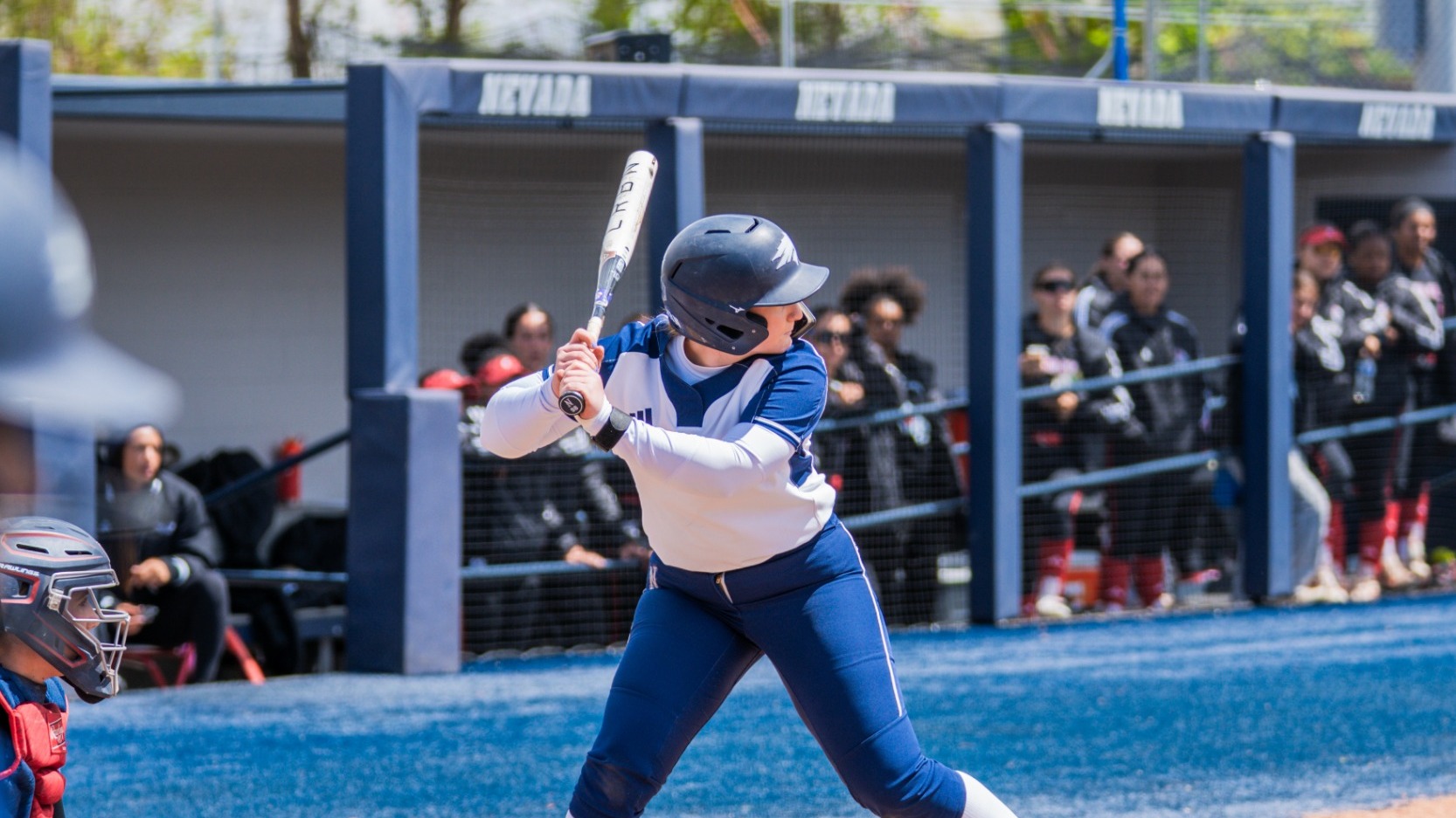 Maya Larsen at bat