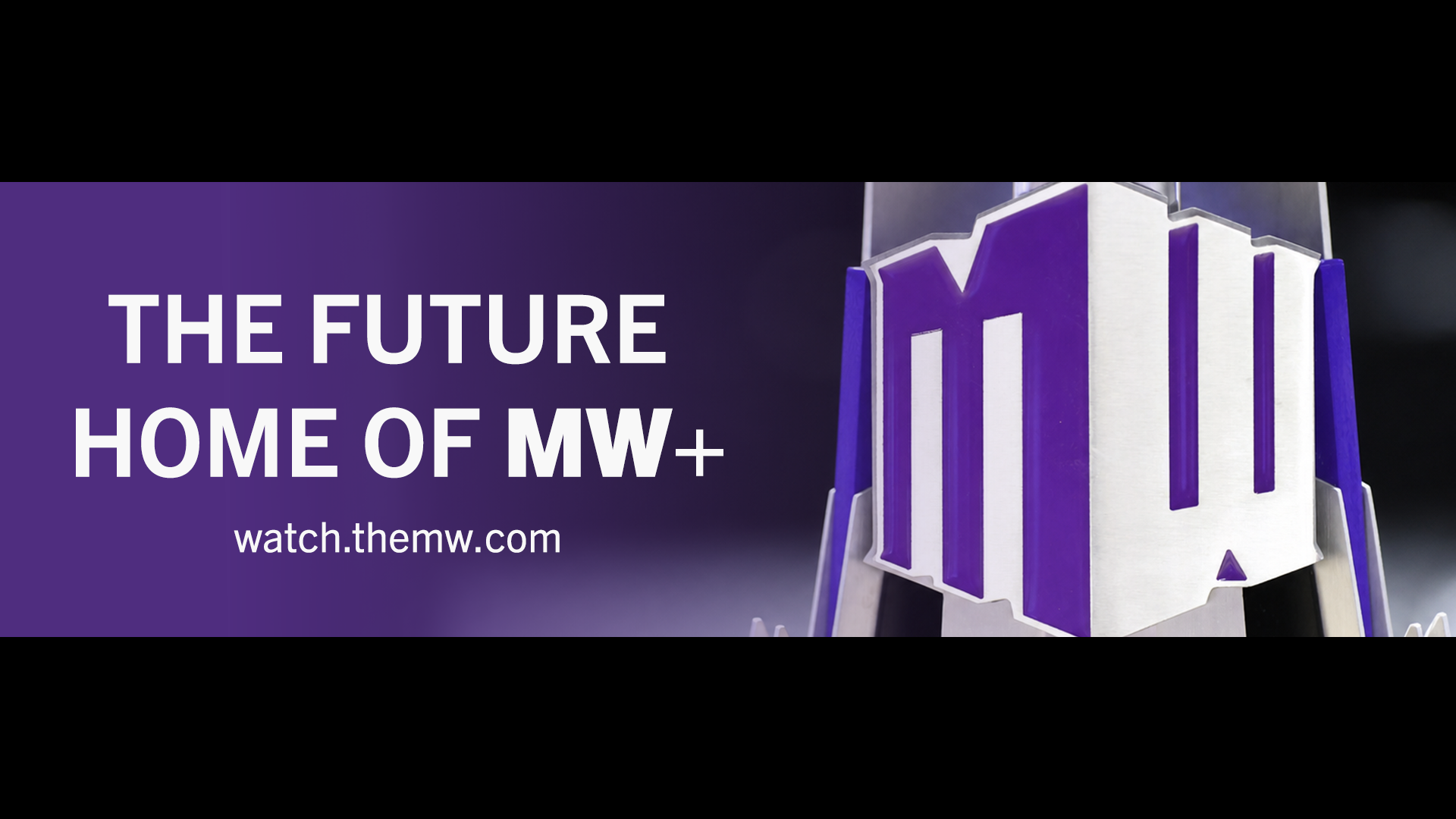 Graphic on purple background with MW rock logo and text THE FUTURE HOME OF MW+