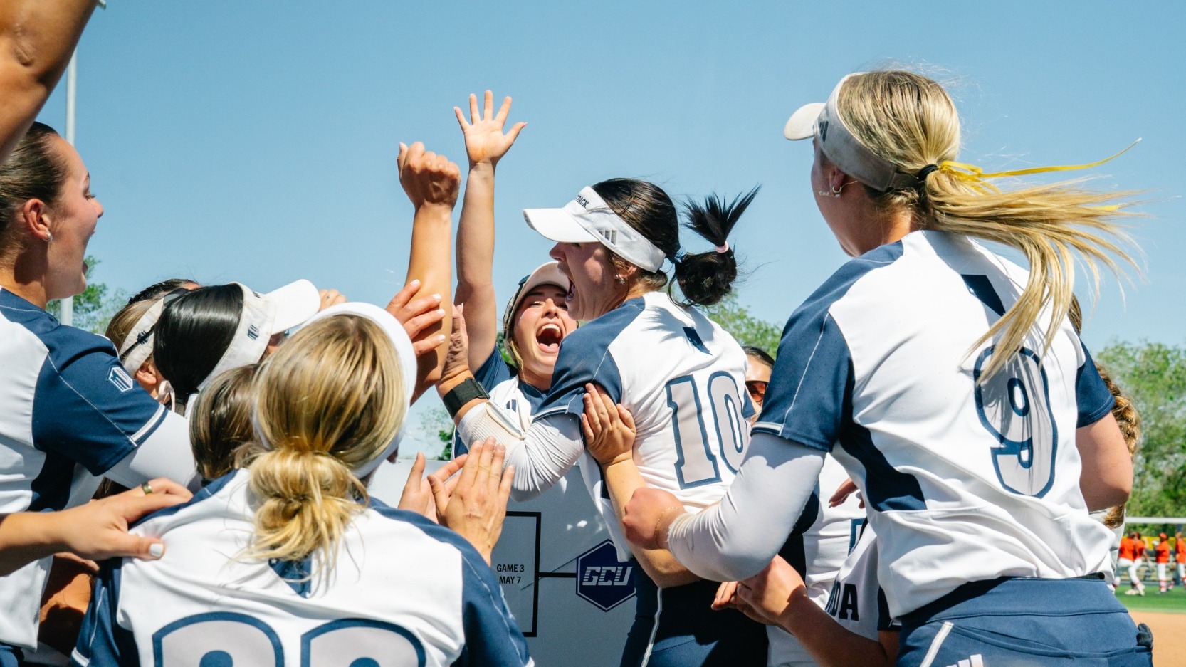 Hailey McLean celebrating win