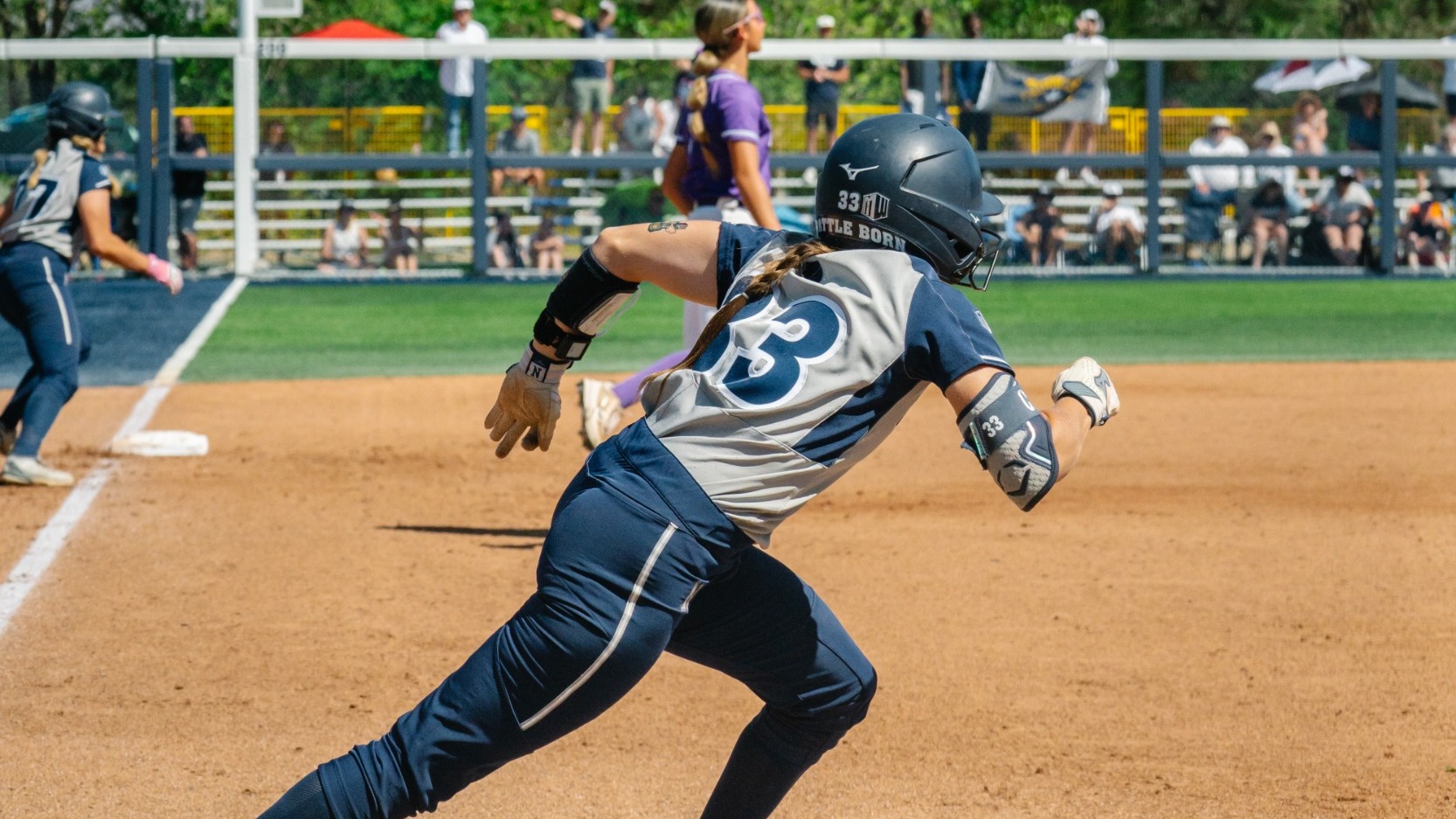 maddie clark running from home plate