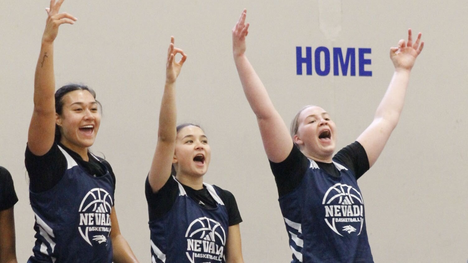 wbb bench celebration
