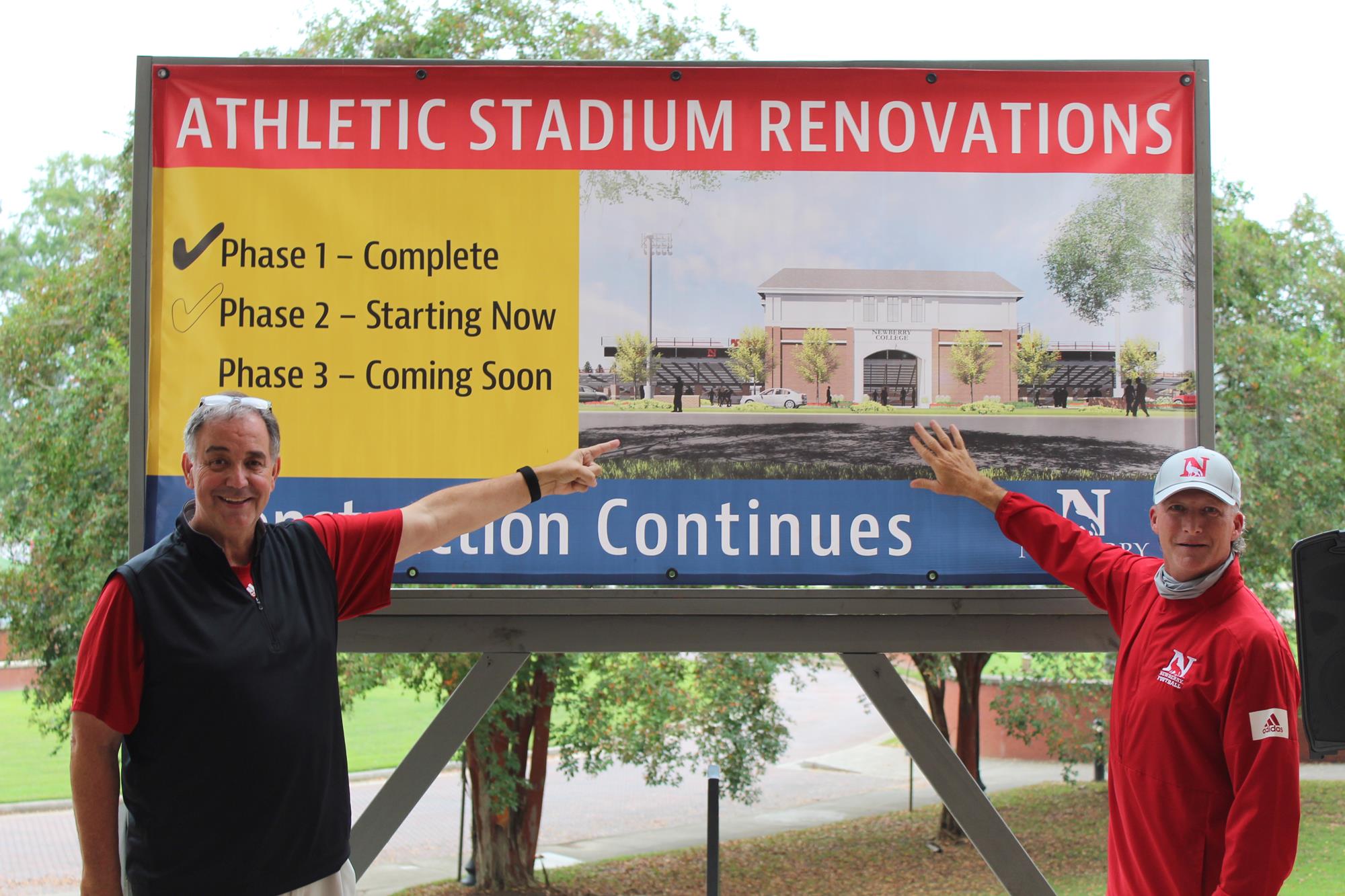 Ralph Patterson and Head Football Coach Todd Knight