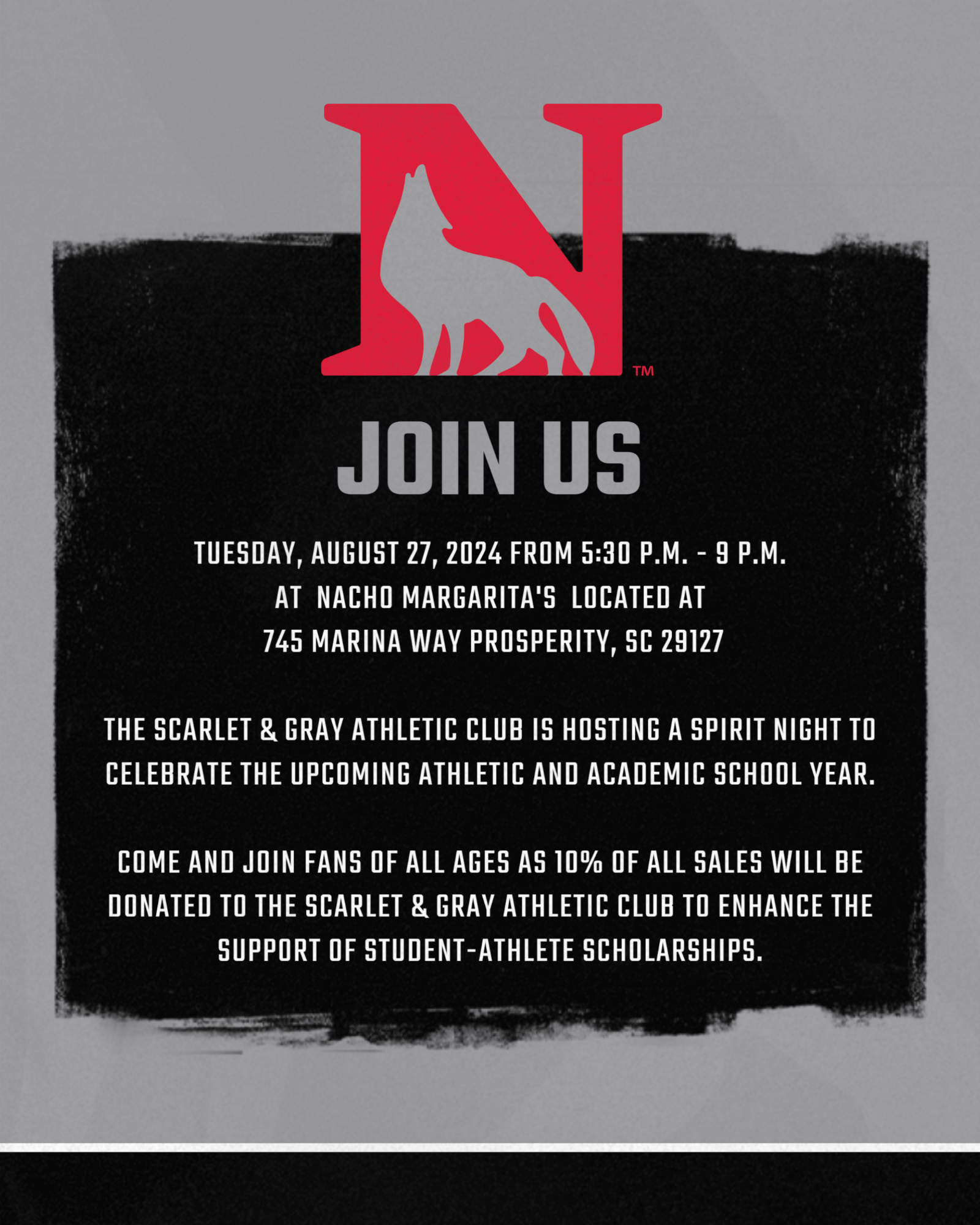 Nacho Margarita's Night August 27