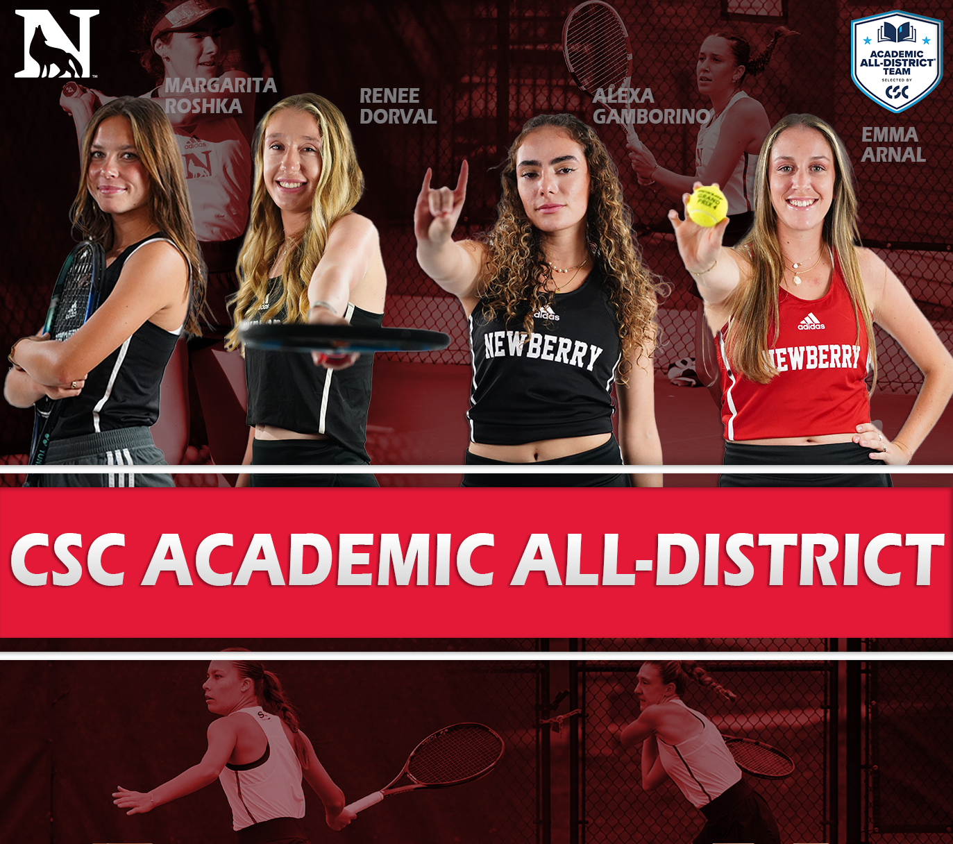 2024-25 Women's Tennis Academic All CSC
