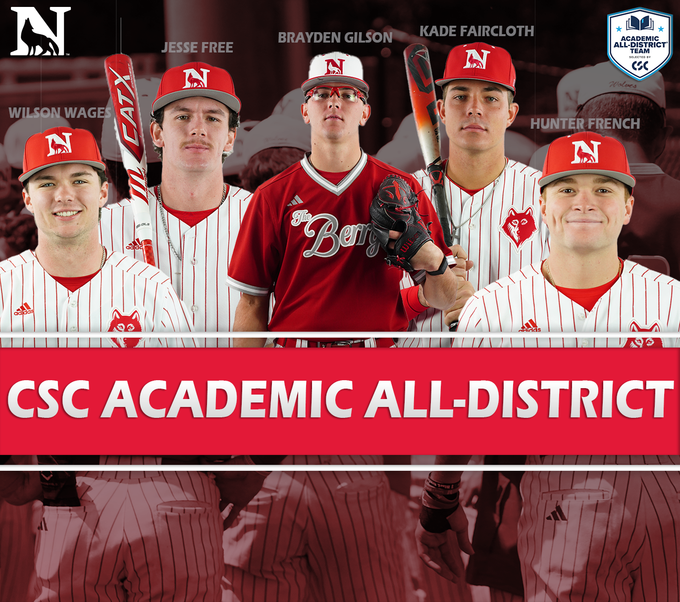 2025 Baseball CSC Academic All-District