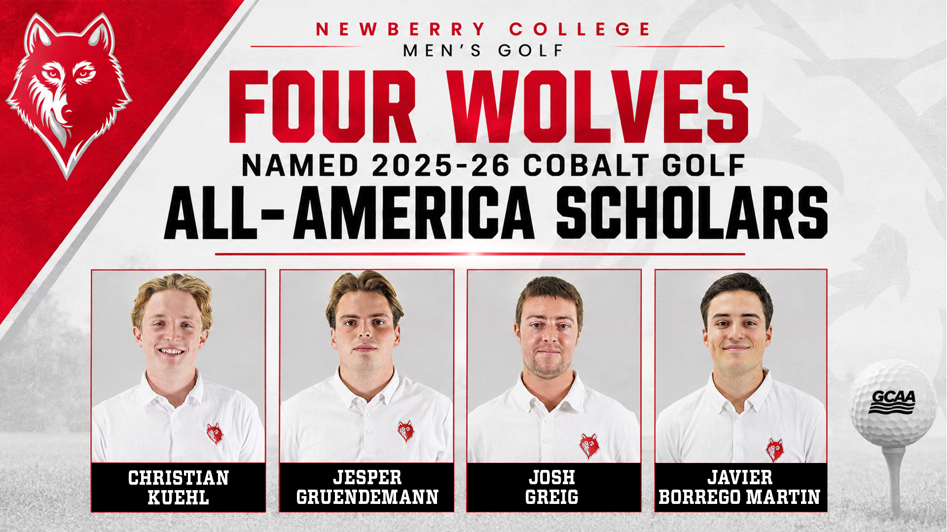 Men's Cobalt Golf All-America Scholars