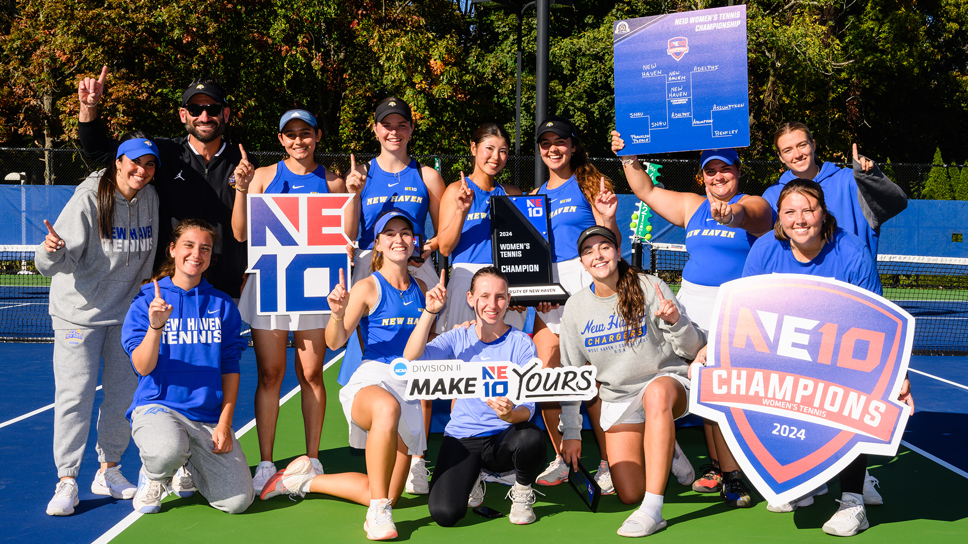 Women's Tennis NE10 Championship Team Photo
